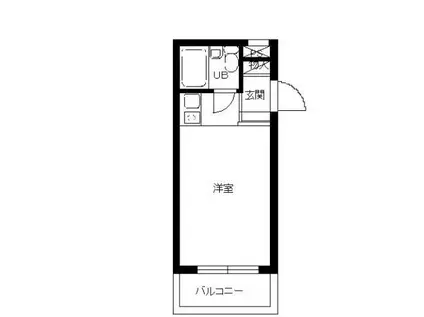 スカイコート向島(ワンルーム/4階)の間取り写真