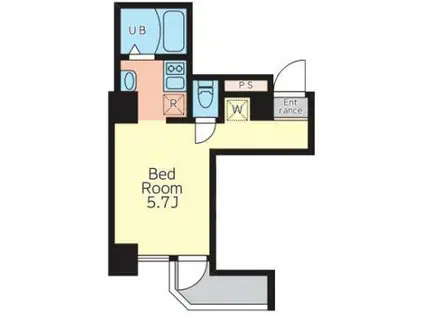 BLOOM TOWER UENO(ワンルーム/9階)の間取り写真