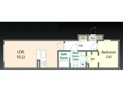 AGRACES小竹向原(1LDK/3階)の間取り写真