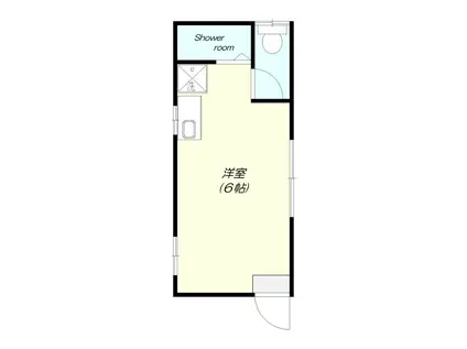 BOXY BASE(ワンルーム/1階)の間取り写真