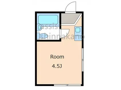フォーチュン中野新橋(ワンルーム/3階)の間取り写真