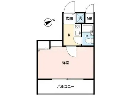 プレールアイディ大森II(1K/10階)の間取り写真