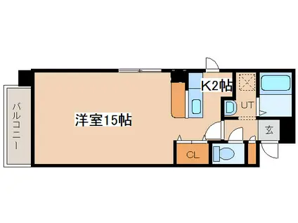 ノースコート新橋(1K/6階)の間取り写真