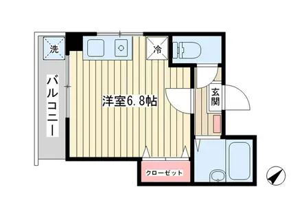 ヤマトビル(ワンルーム/3階)の間取り写真
