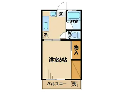 第2スザキハイツ(1K/3階)の間取り写真