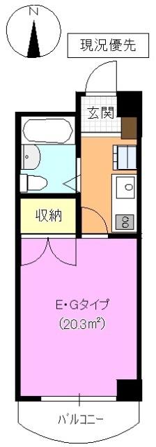 NPハイツ(1K/3階)の間取り写真