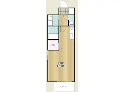 サンフェスタ出水(ワンルーム/4階)の間取り写真