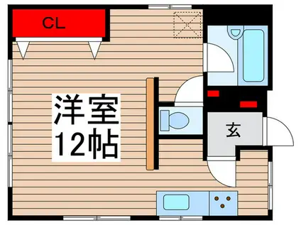 エルズアヴァンス(ワンルーム/3階)の間取り写真