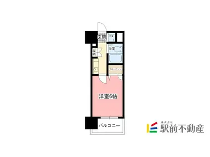 ロマネスク松原(1K/3階)の間取り写真