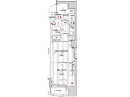 ガーラ・プレシャス三軒茶屋(2K/1階)の間取り写真