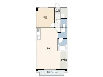 エステート鳴海(1LDK/9階)の間取り写真