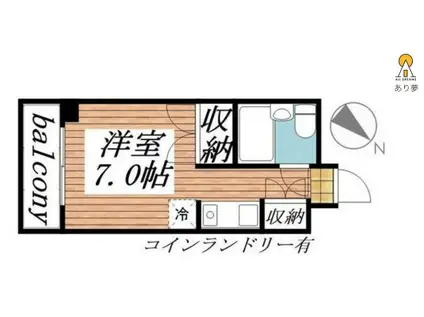 メゾン・ド・マジュール(ワンルーム/3階)の間取り写真