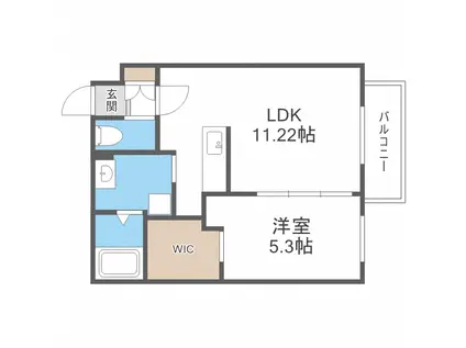 ARTE(1LDK/1階)の間取り写真