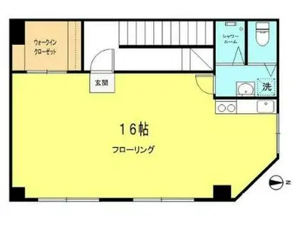 サンライズ高円寺(ワンルーム/2階)の間取り写真