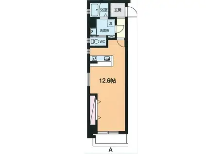 ネルメッツォ国分寺(ワンルーム/2階)の間取り写真