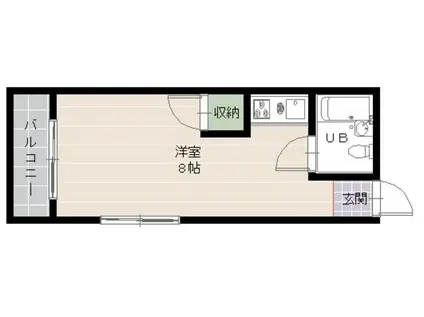 サンコープ天神東(ワンルーム/3階)の間取り写真