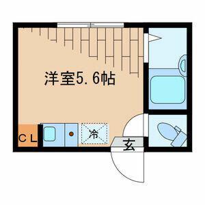 アーバンプレイス代官山(ワンルーム/1階)の間取り写真