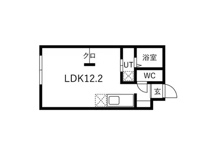 F/LITEN37(1K/4階)の間取り写真