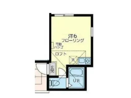 ユナイト上大岡プラチ―ダエ(ワンルーム/1階)の間取り写真