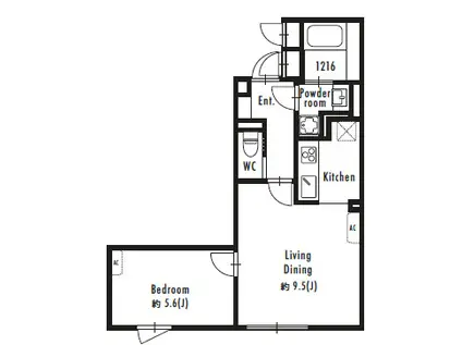 GRANPASEO駒場東大前(1LDK/2階)の間取り写真