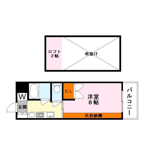 コーポ吉井(1K/3階)の間取り写真