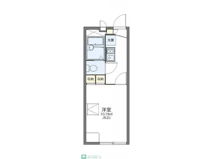 レオパレス飛鳥戸塚(1K/2階)の間取り写真