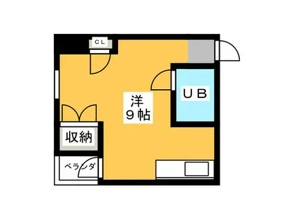 すいーとぴあ本郷(ワンルーム/5階)の間取り写真