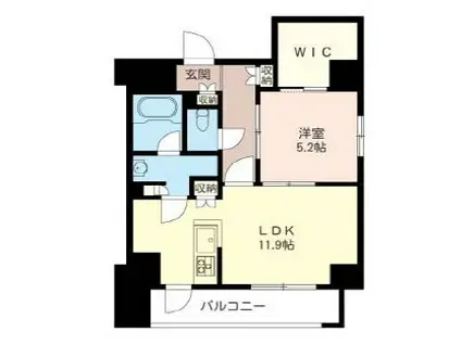 グレースメゾン神保町(1LDK/4階)の間取り写真