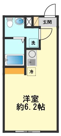 フィオーネ新小岩(ワンルーム/1階)の間取り写真