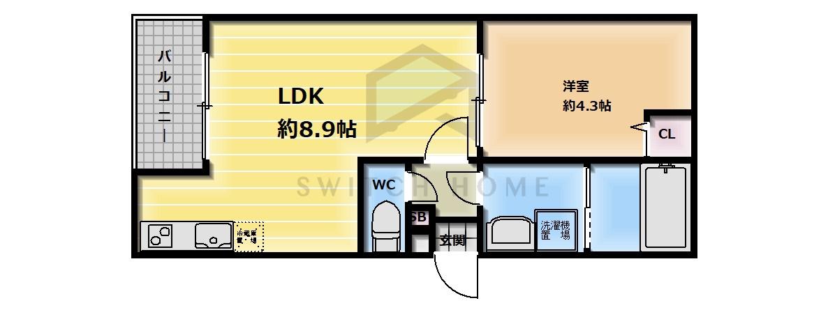 アークティカ小路(1LDK/2階)の間取り写真