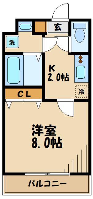 リヴェール(1K/3階)の間取り写真
