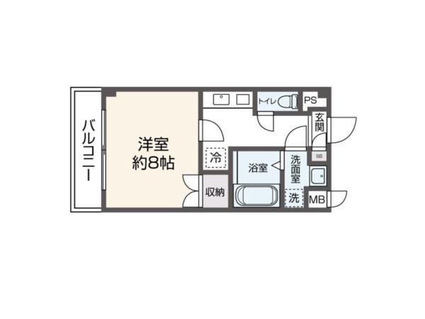 アンジュエ常盤台(1K/3階)の間取り写真