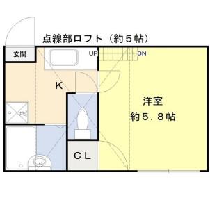 ブリリアントハイム(1K/1階)の間取り写真