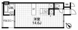 匠空京町堀(ワンルーム/5階)の間取り写真