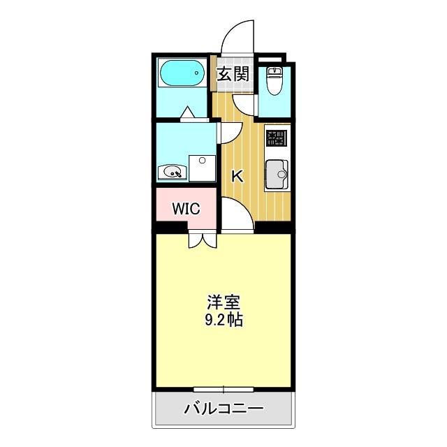 エバリー グラッド(1K/1階)の間取り写真
