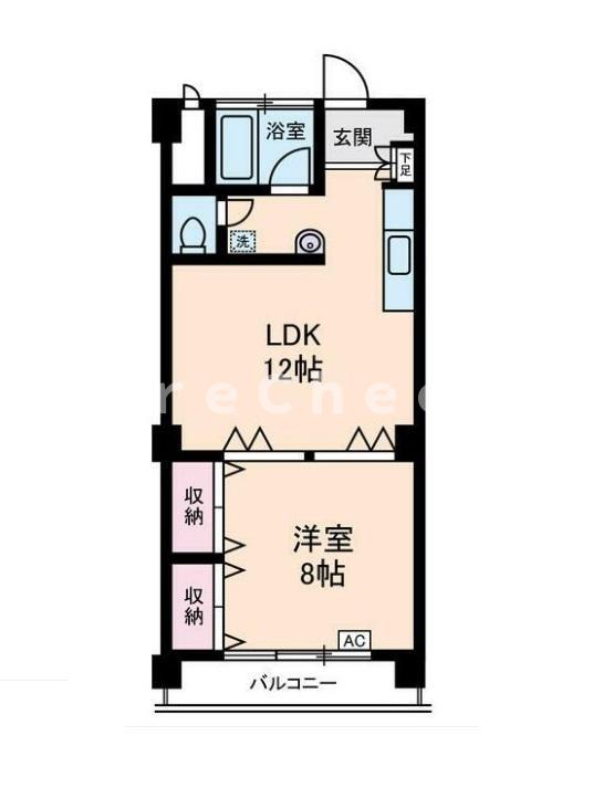 ステラコート大山(1LDK/2階)の間取り写真