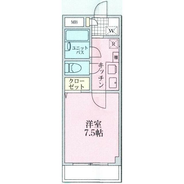 第一たつみ屋ビル(1K/4階)の間取り写真