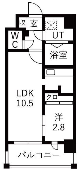 グランフェリーチェ・ナイン(1LDK/3階)の間取り写真
