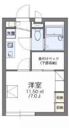 レオパレス歌敷山(1K/2階)の間取り写真