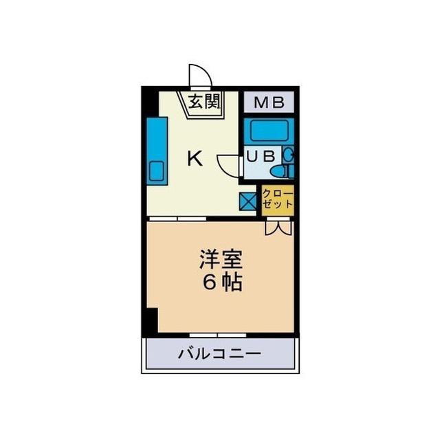 TYG第5ホエールズマンション(1K/3階)の間取り写真