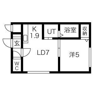 EL CIELO(1LDK/5階)の間取り写真