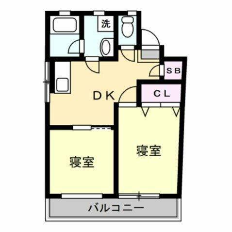 池田マンション(2DK/2階)の間取り写真