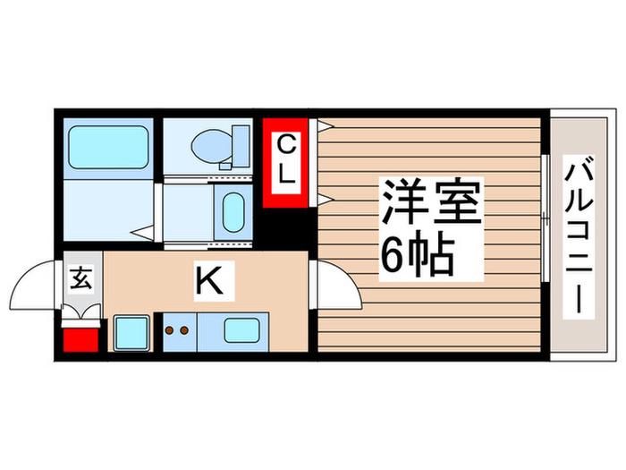 MARK DUO 三郷中央 I(1K/3階)の間取り写真