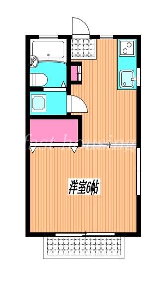 SSコーポ(1K/2階)の間取り写真