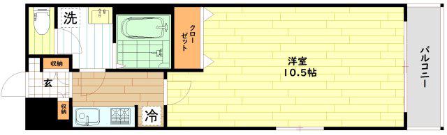 エクセレントOBPパークス(1K/5階)の間取り写真