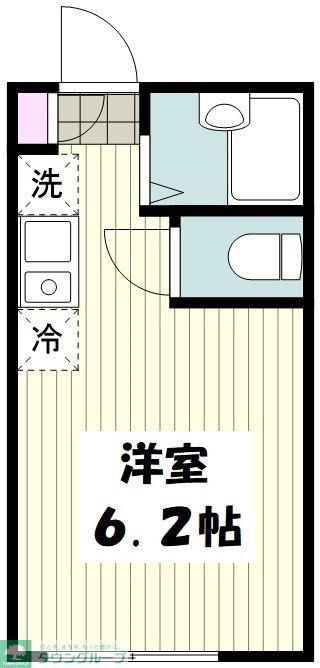 INFINA菊名(ワンルーム/2階)の間取り写真