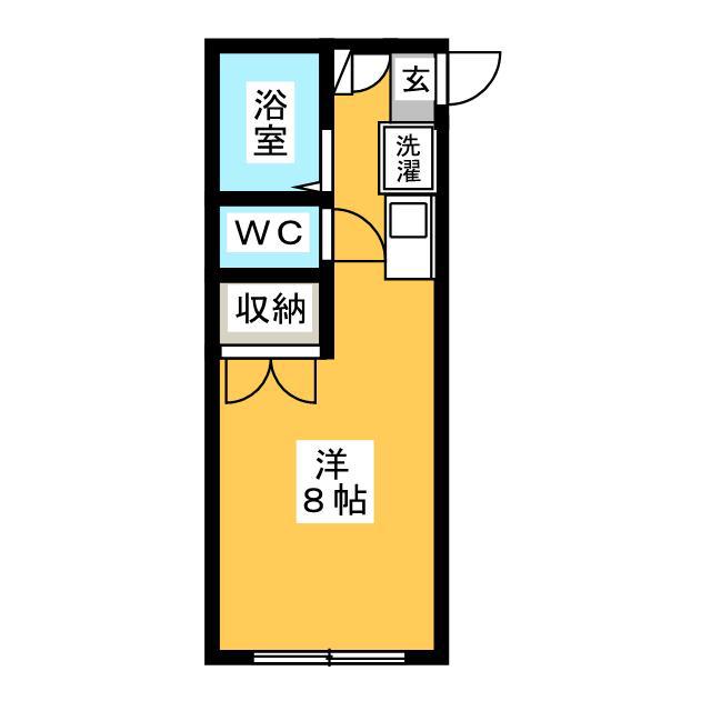 NMコーポ(ワンルーム/1階)の間取り写真
