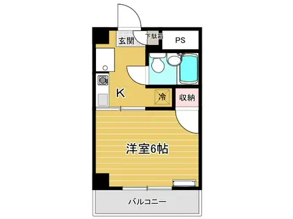 タイセイコーポラス(1K/2階)の間取り写真