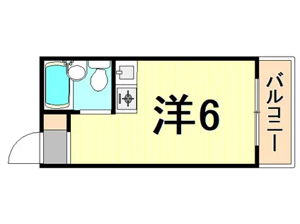 ダイドーメゾン苦楽園(ワンルーム/2階)の間取り写真