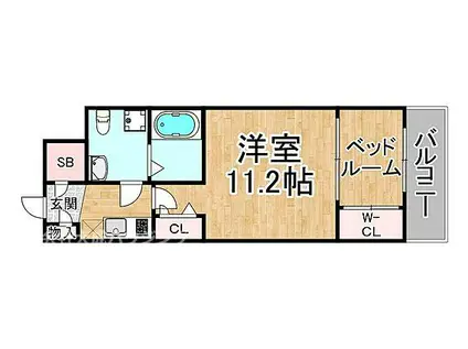 セレ二テ甲子園II(1DK/3階)の間取り写真